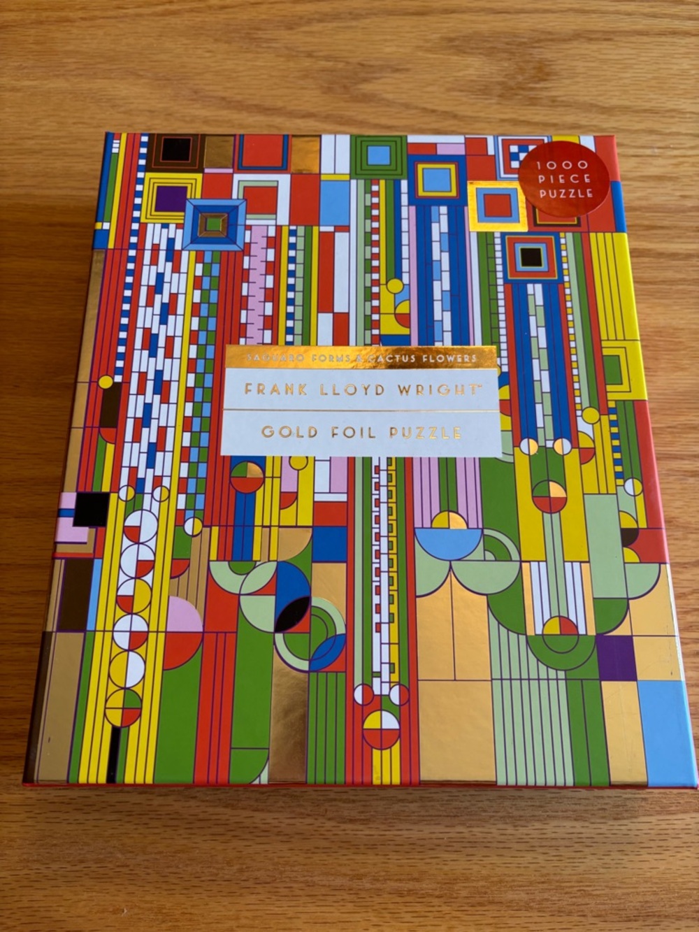 Frank Lloyd Wright 1000- Piece Puzzle Saguaro Forms Cactus Flowers Geometric New